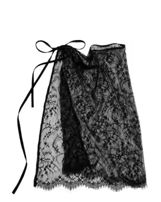 LACE SKIRT - BLACK
