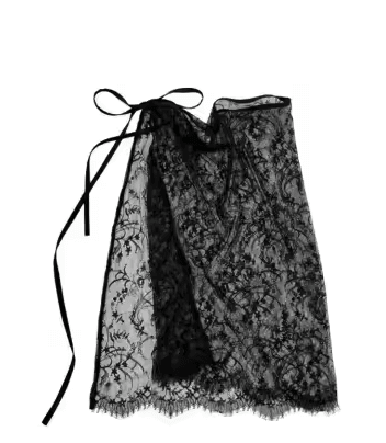 LACE SKIRT - BLACK