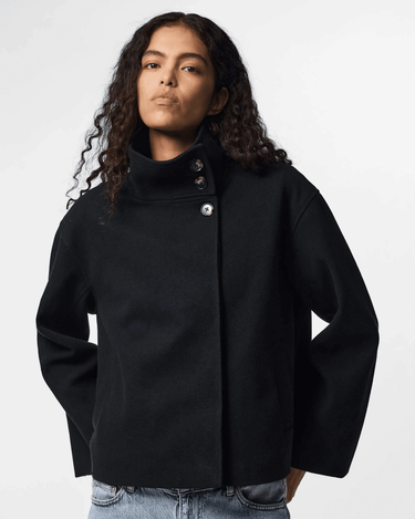 AGNES JAKKE - BLACK - Dinvintageshop