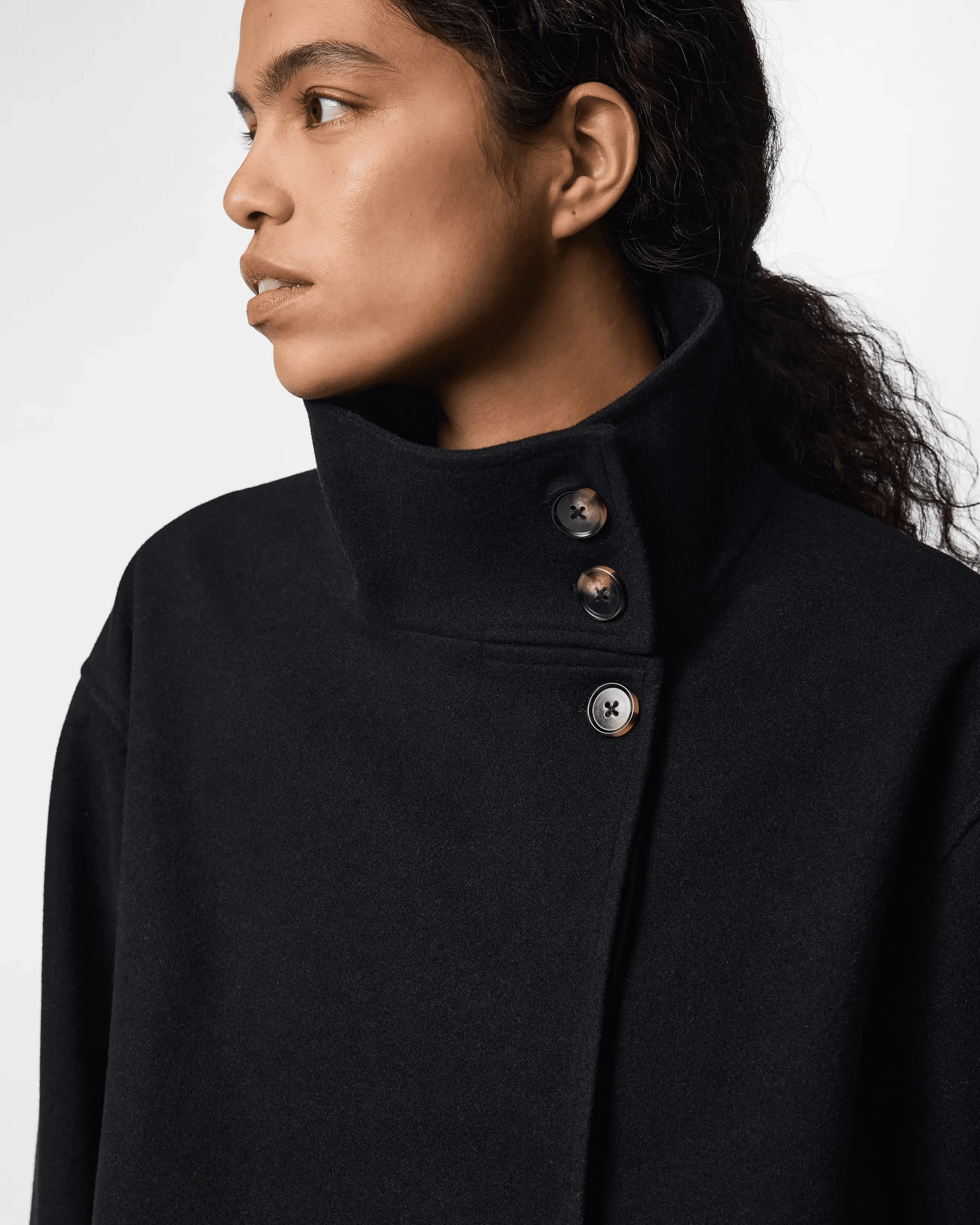AGNES JAKKE - BLACK - Dinvintageshop