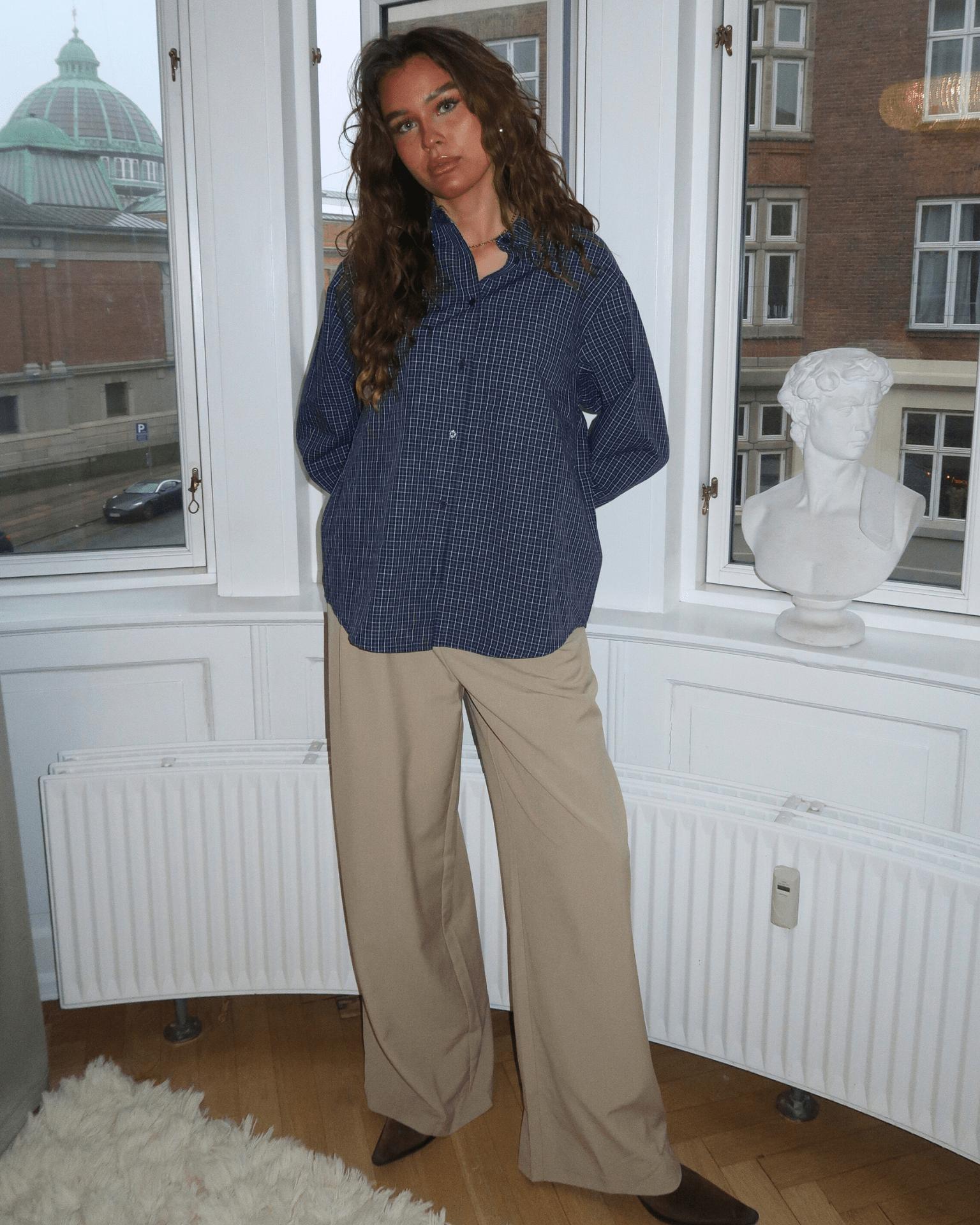 AIA BAGGY SUIT PANT - SAND