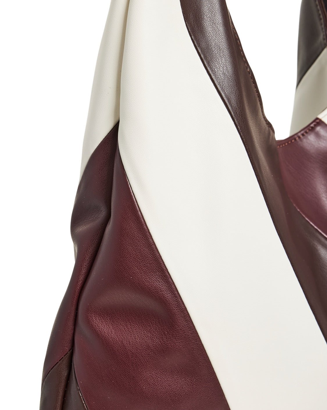 ALANDA SHOULDER BAG - COFFEE/WINETASTING/SNOWWHITE - Dinvintageshop