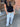 ALMA JEANS - BRIGHT BLUE (MIDWAIST) - Dinvintageshop
