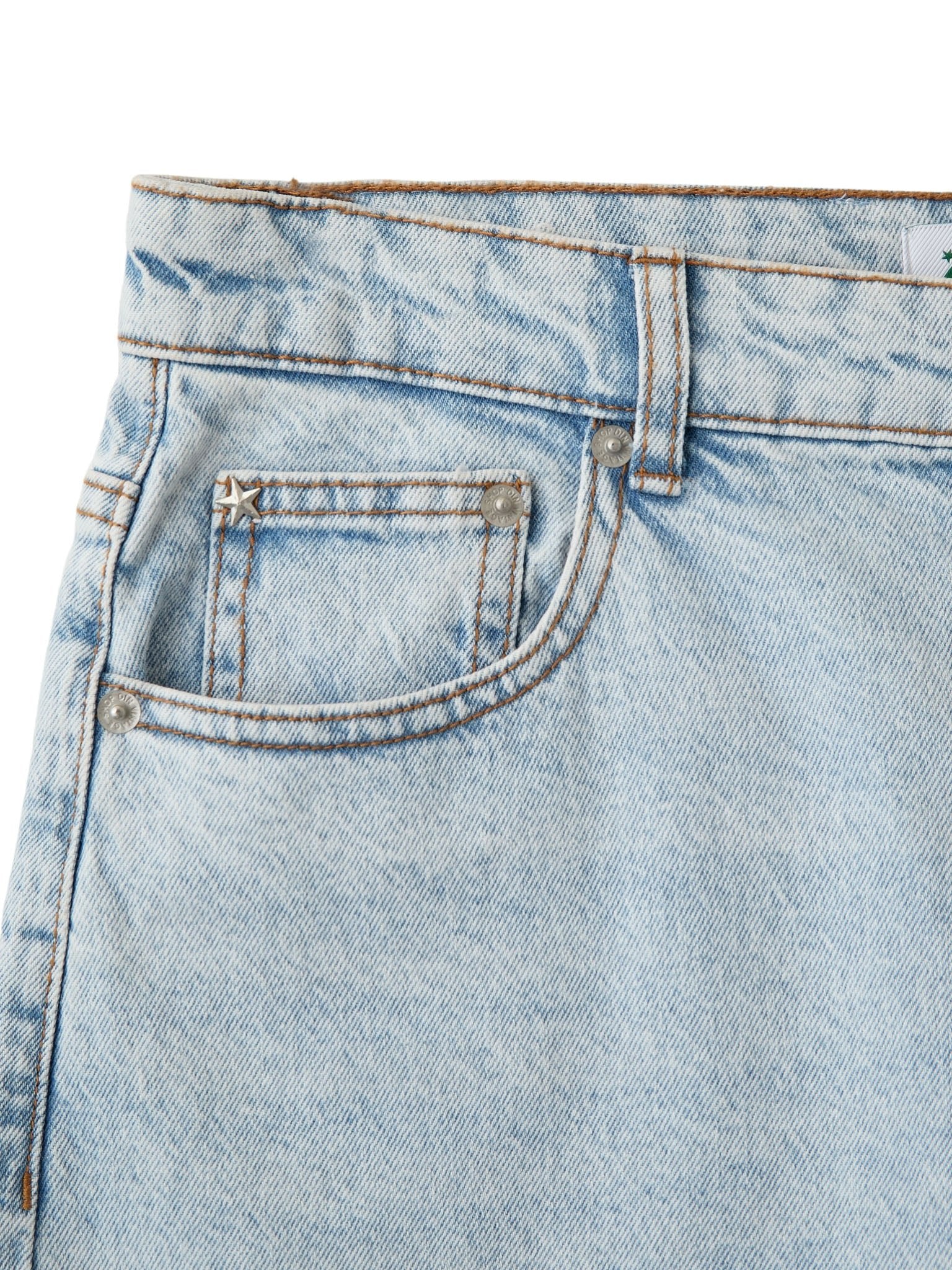 ALMA JEANS - BRIGHT BLUE (MIDWAIST) - Dinvintageshop