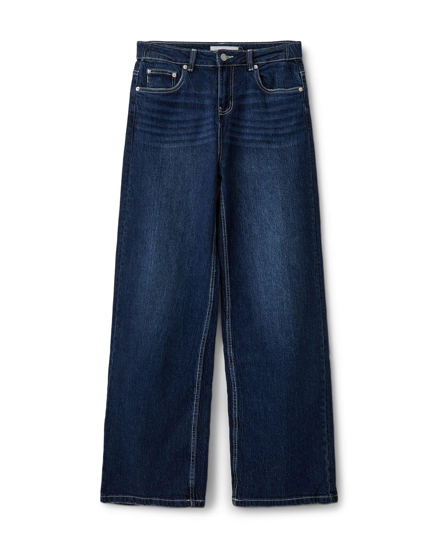 ALMA JEANS - DARK BLUE (MIDWAIST) - Dinvintageshop