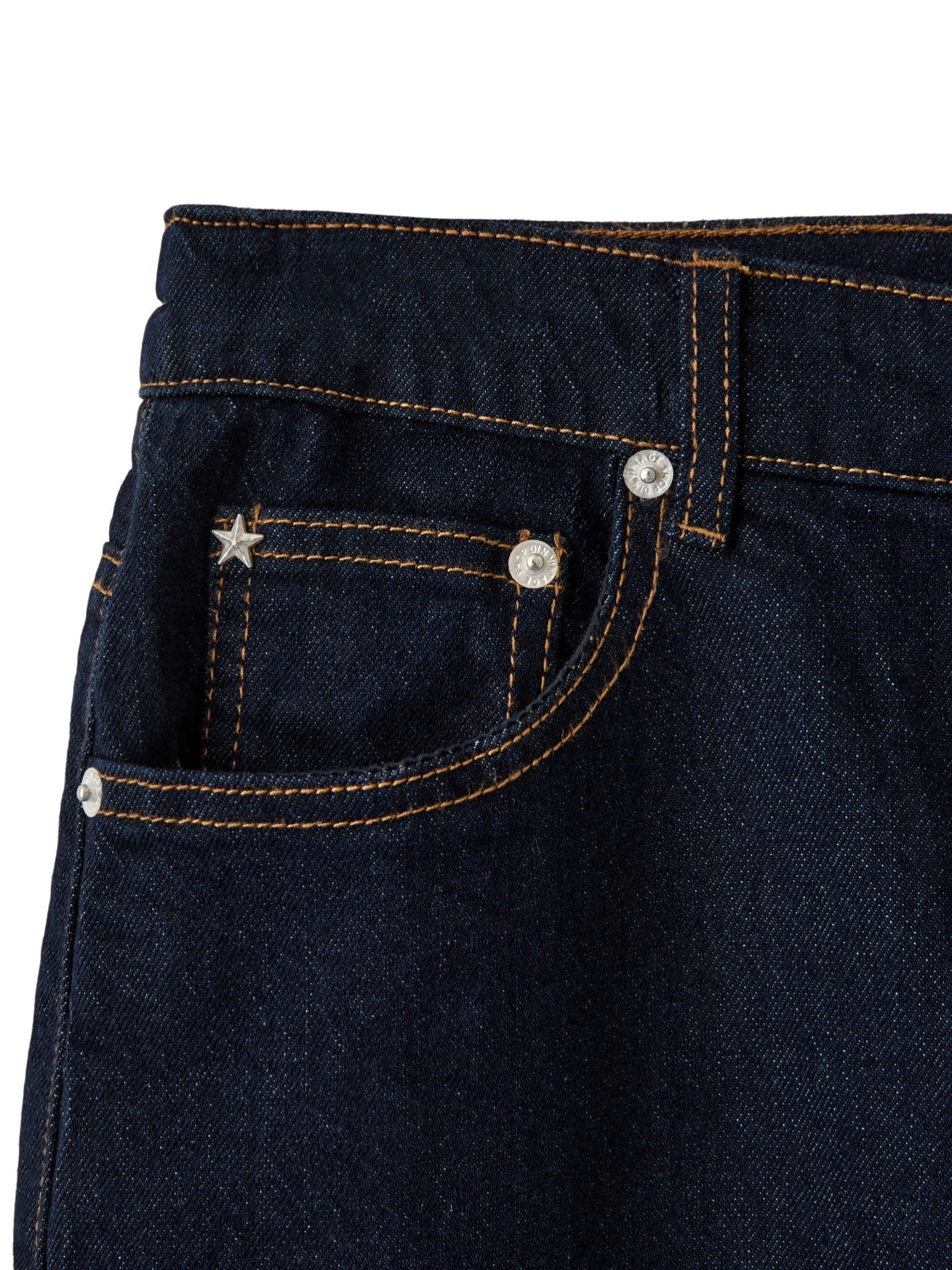ALMA JEANS - INDIGO BLUE (MIDWAIST) - Dinvintageshop
