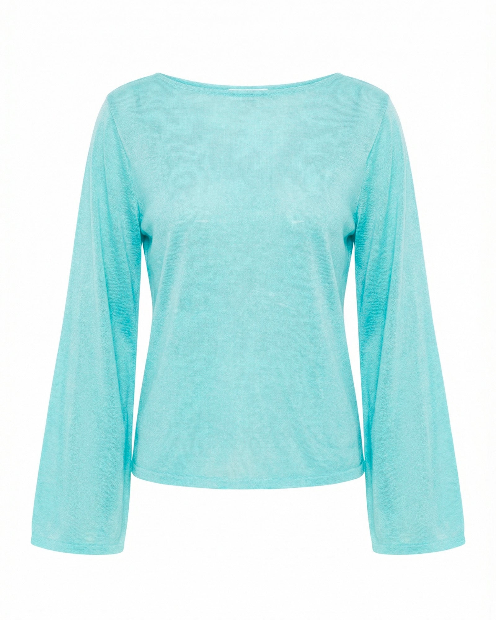 ANEMONE WIDESLEEVE TOP - ICE BLUE - Dinvintageshop