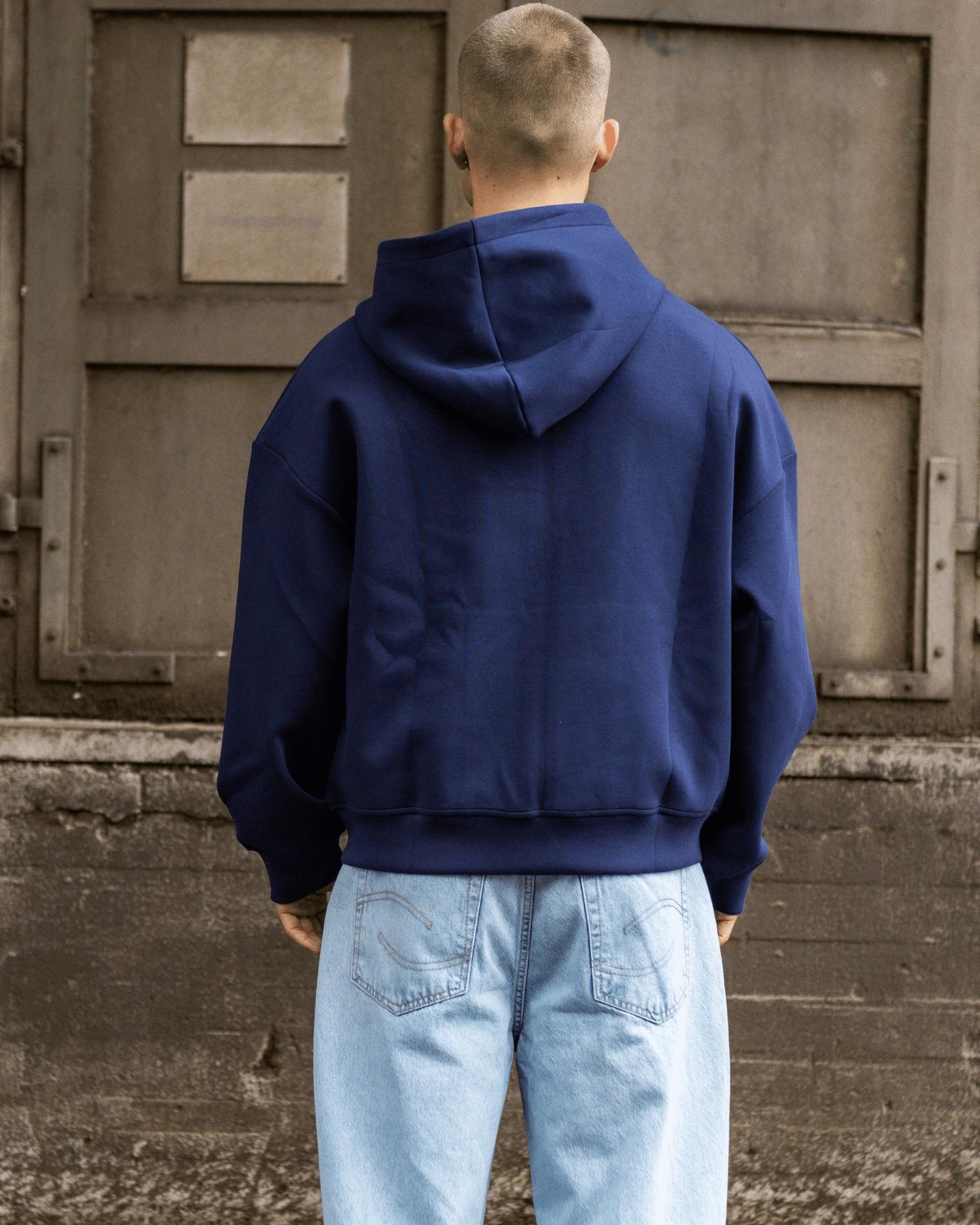 ASH SCUBA ZIP HOODIE - NAVY