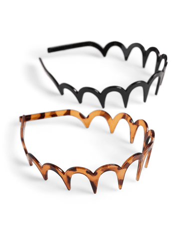 ATTA HÅRBØJLE (2-Pack) - COFFEE/BLACK - Dinvintageshop