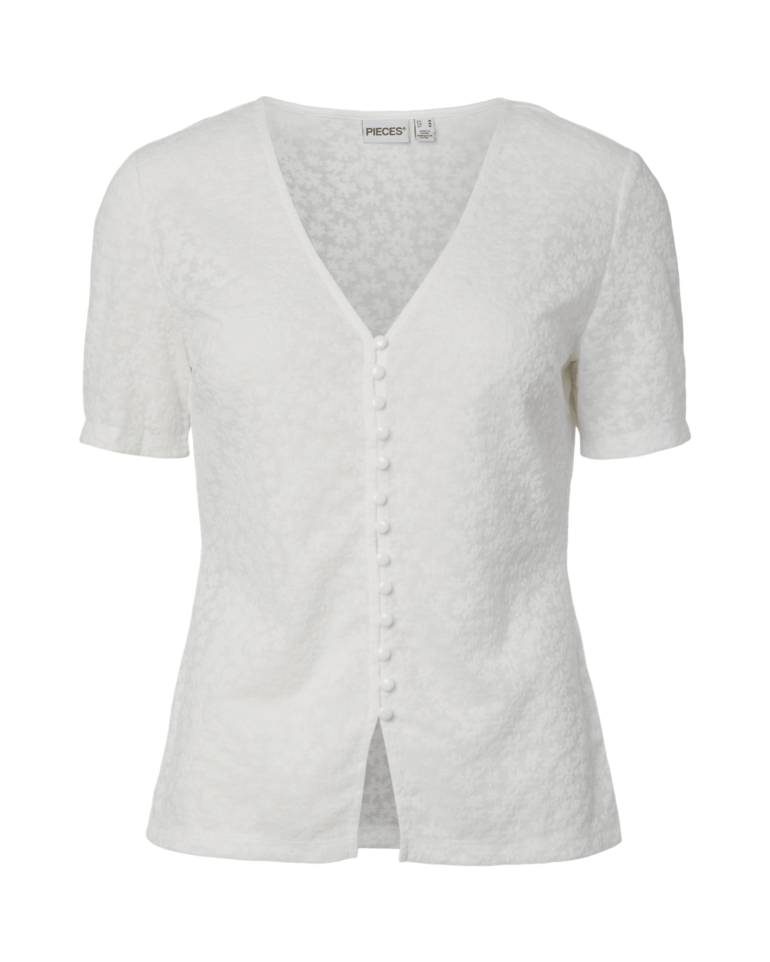 BAISY CARDIGAN SS - CLOUD DANCER - Dinvintageshop
