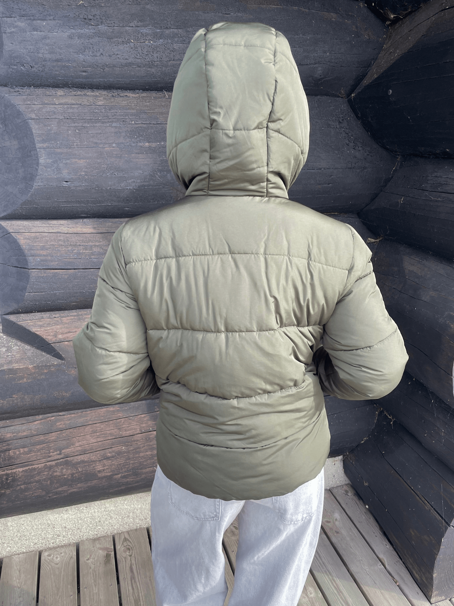 BEE PUFFER JACKET - FOREST NIGHT - Dinvintageshop