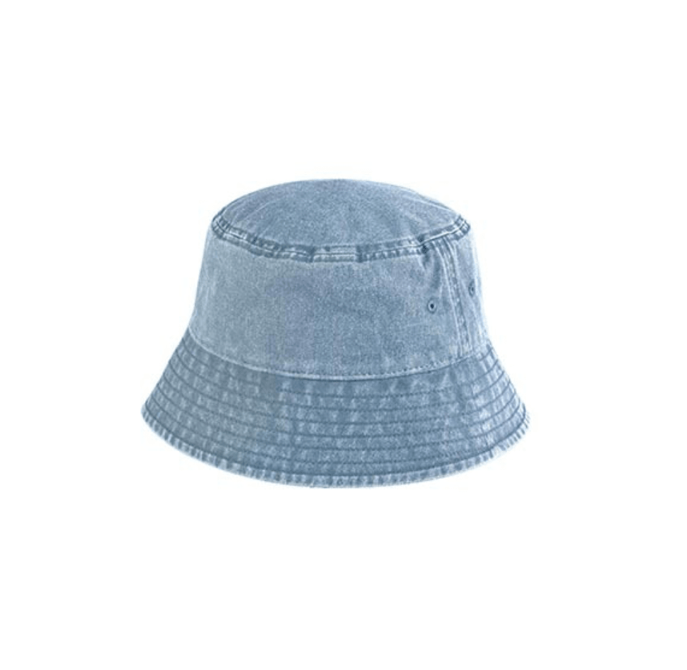 BUCKET HAT - VINTAGE LIGHT DENIM - Dinvintageshop