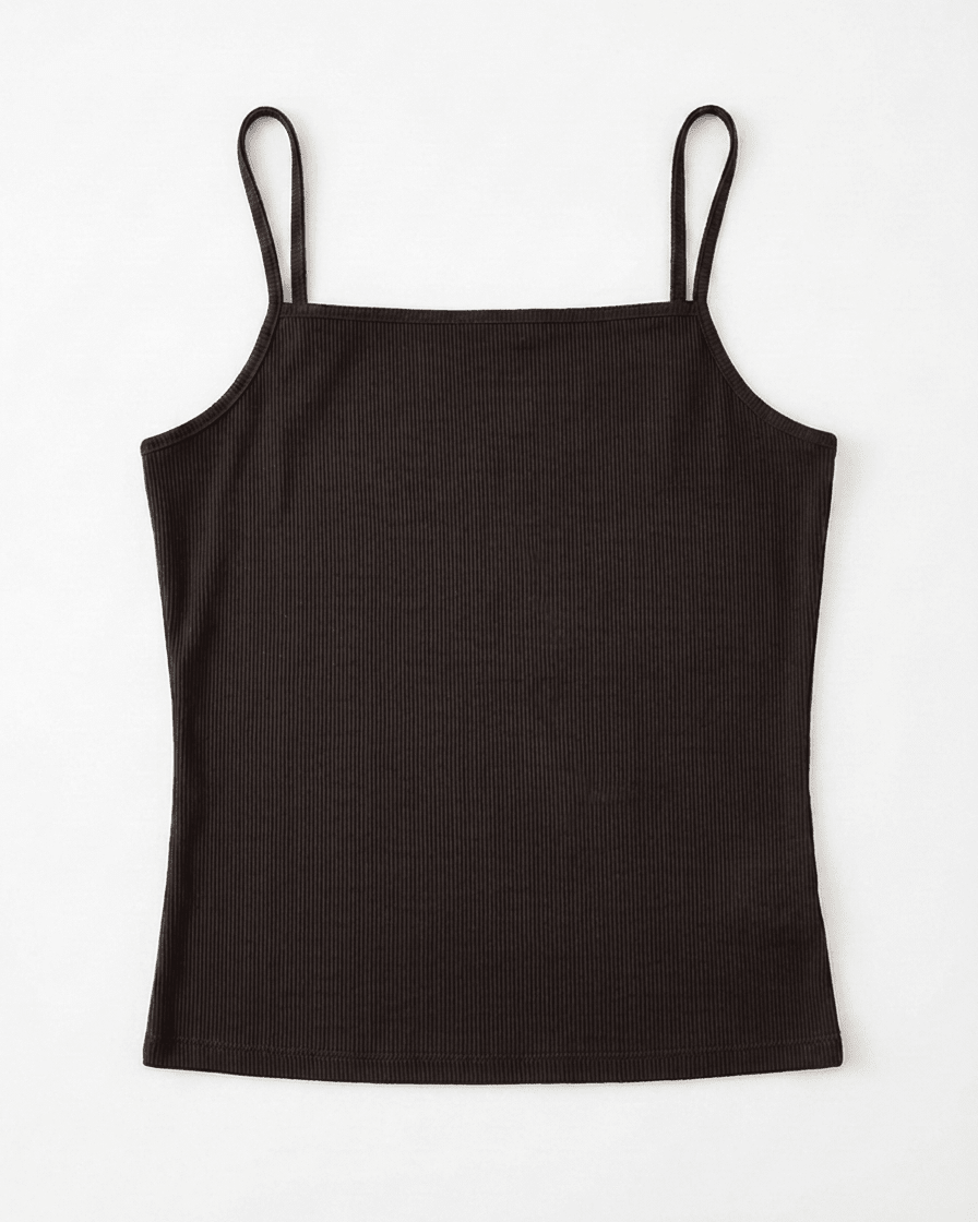 CAMILLE TANK TOP - BLACK - Dinvintageshop
