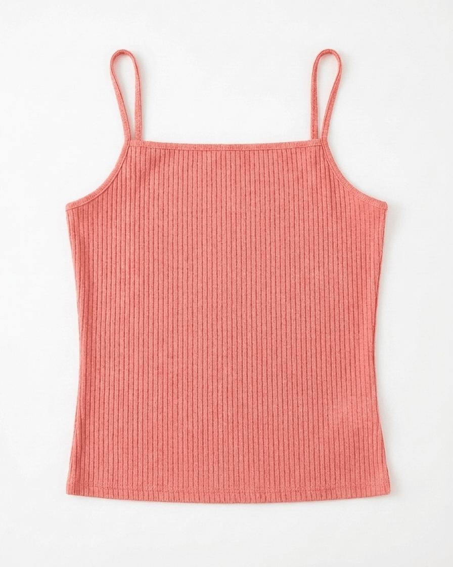 CAMILLE TANK TOP - CORAL - Dinvintageshop