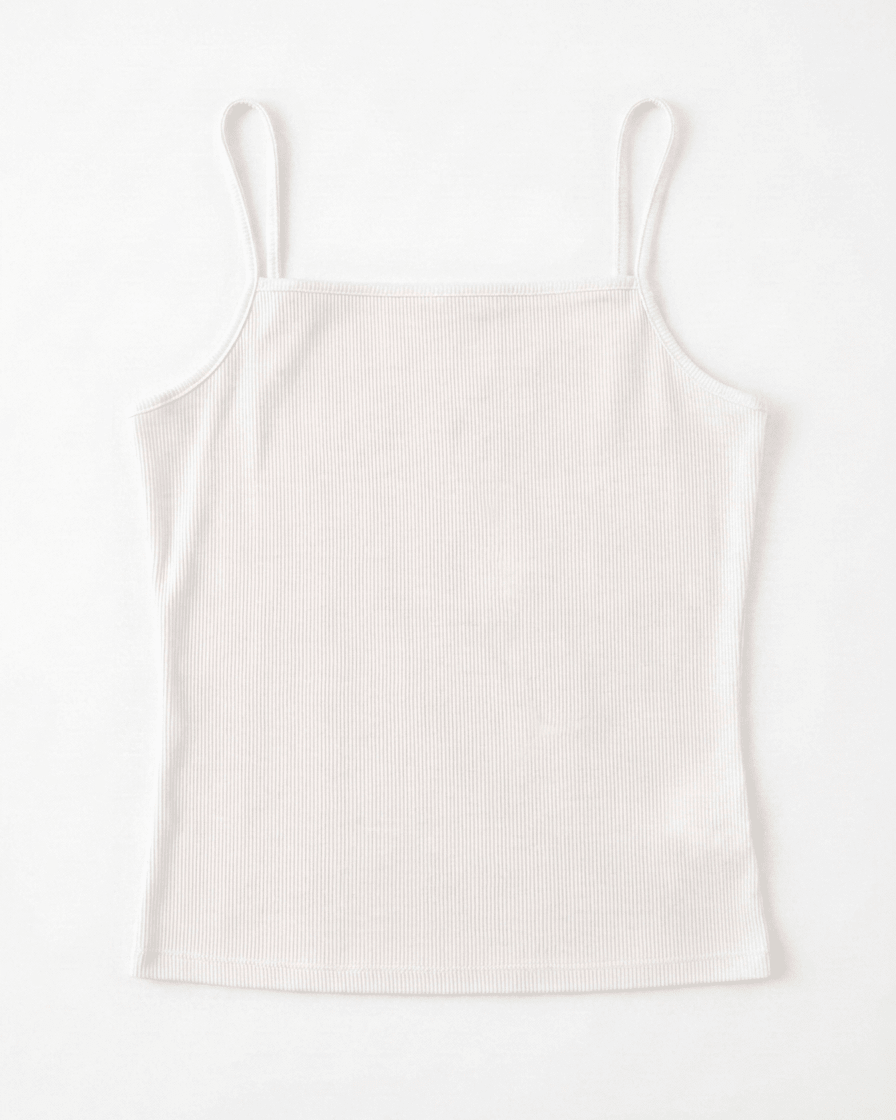 CAMILLE TANK TOP - WHITE - Dinvintageshop