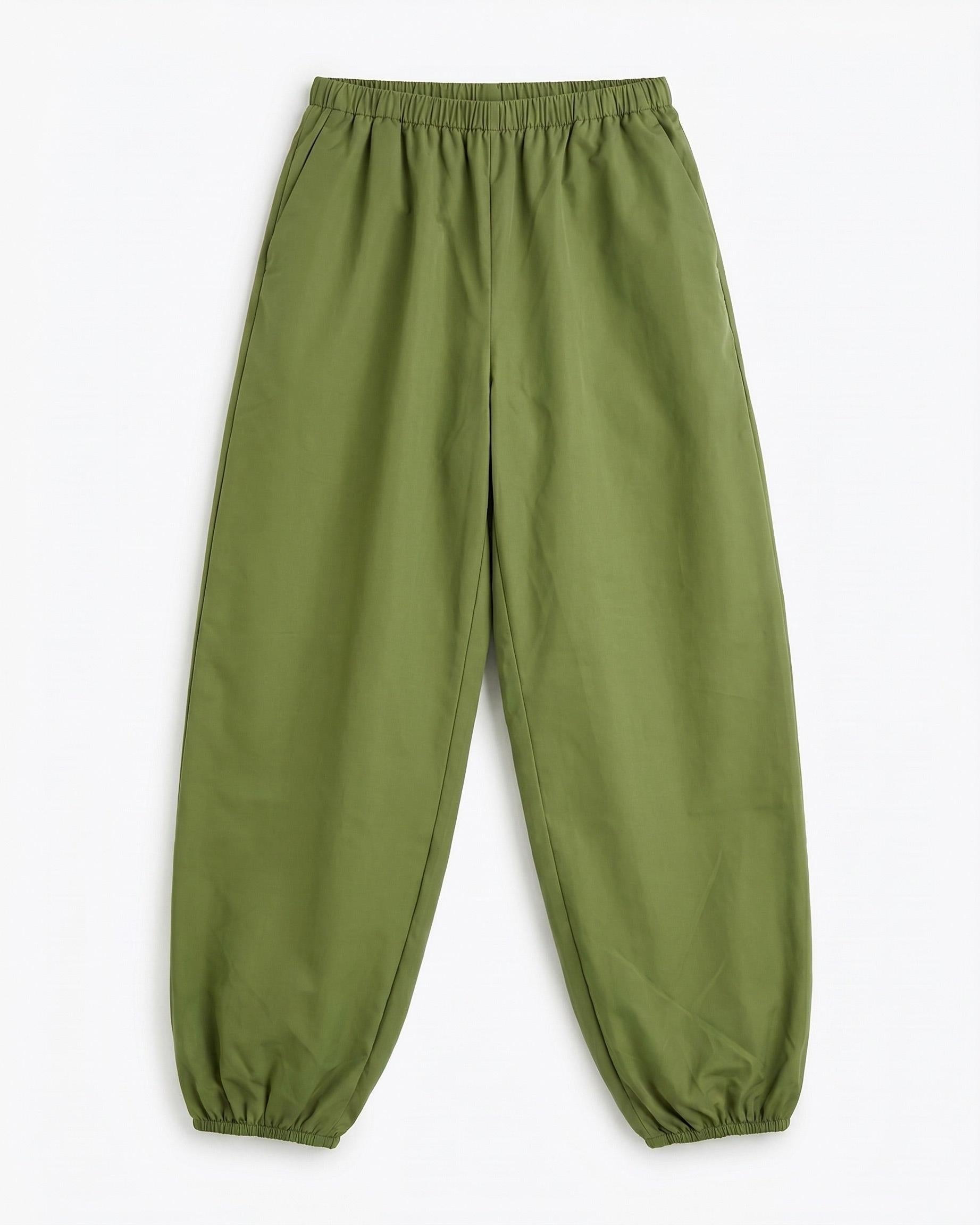 CARO BALOON PANTS - ARMY GREEN - Dinvintageshop