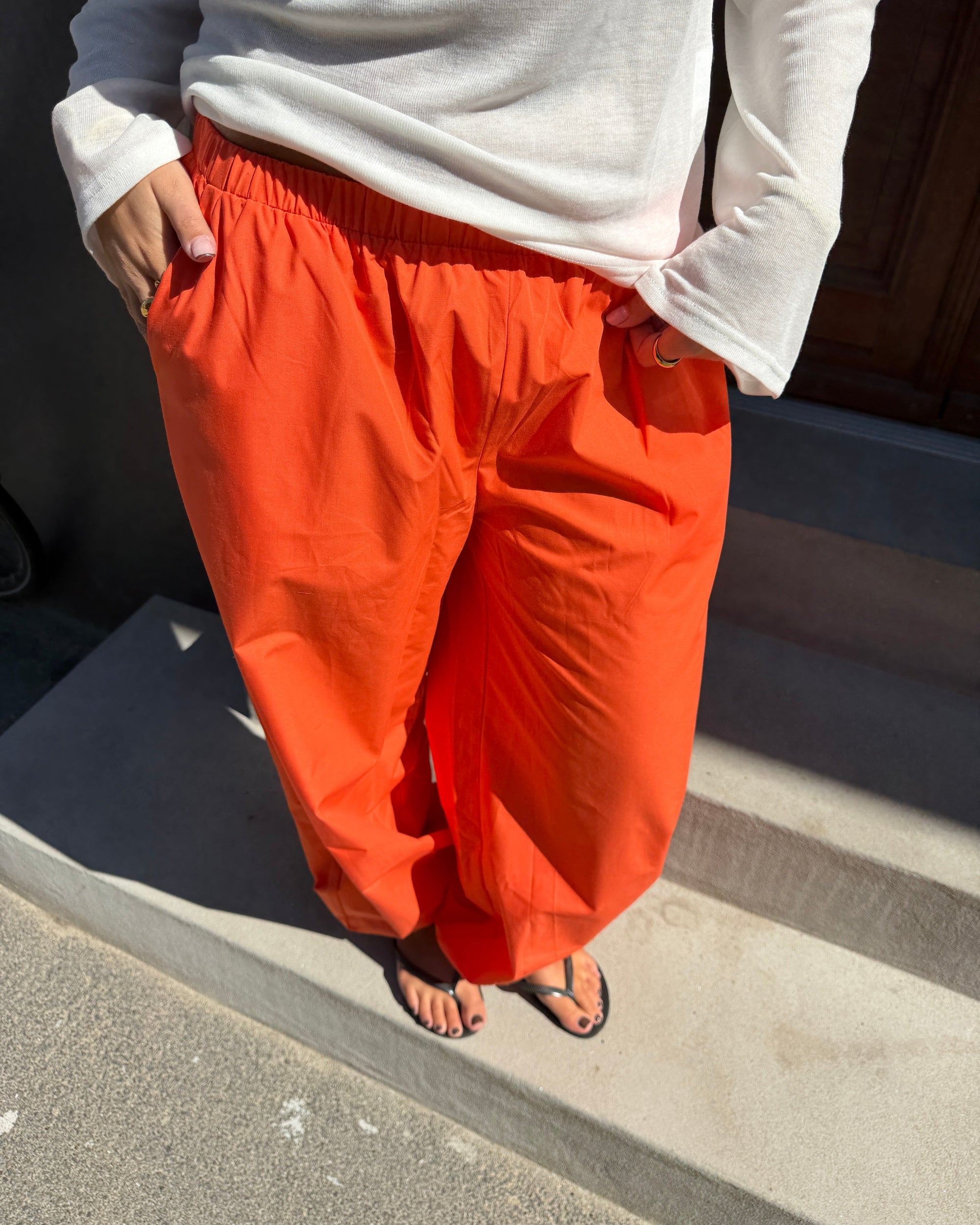 CARO BALOON PANTS - MANDARIN ORANGE - Dinvintageshop