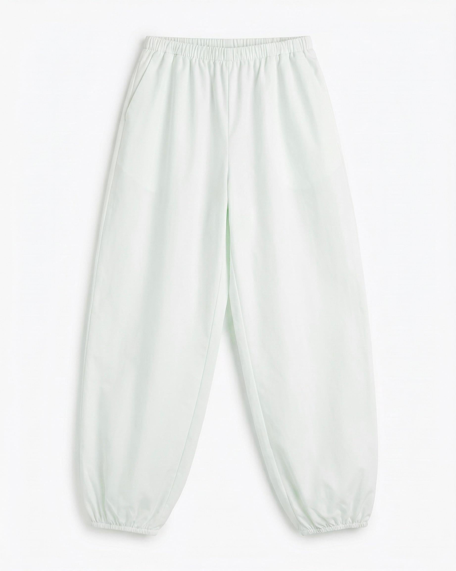 CARO BALOON PANTS - MINTY WHITE - Dinvintageshop