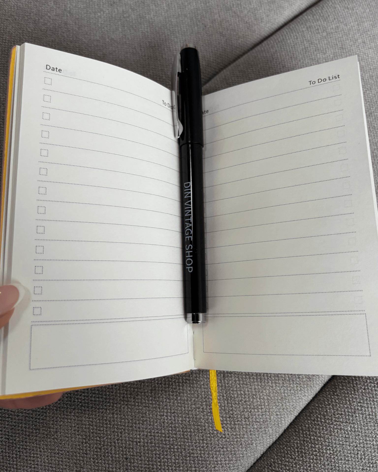 DINVINTAGESHOP PLANNER + PEN - PINK