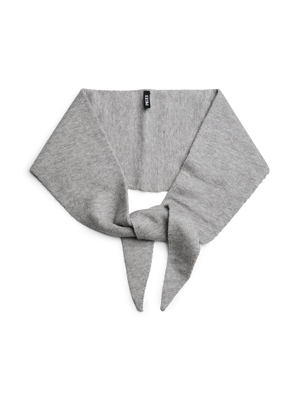 KOMMA TRIANGLE SCARF - MEDIUM GREY MELANGE