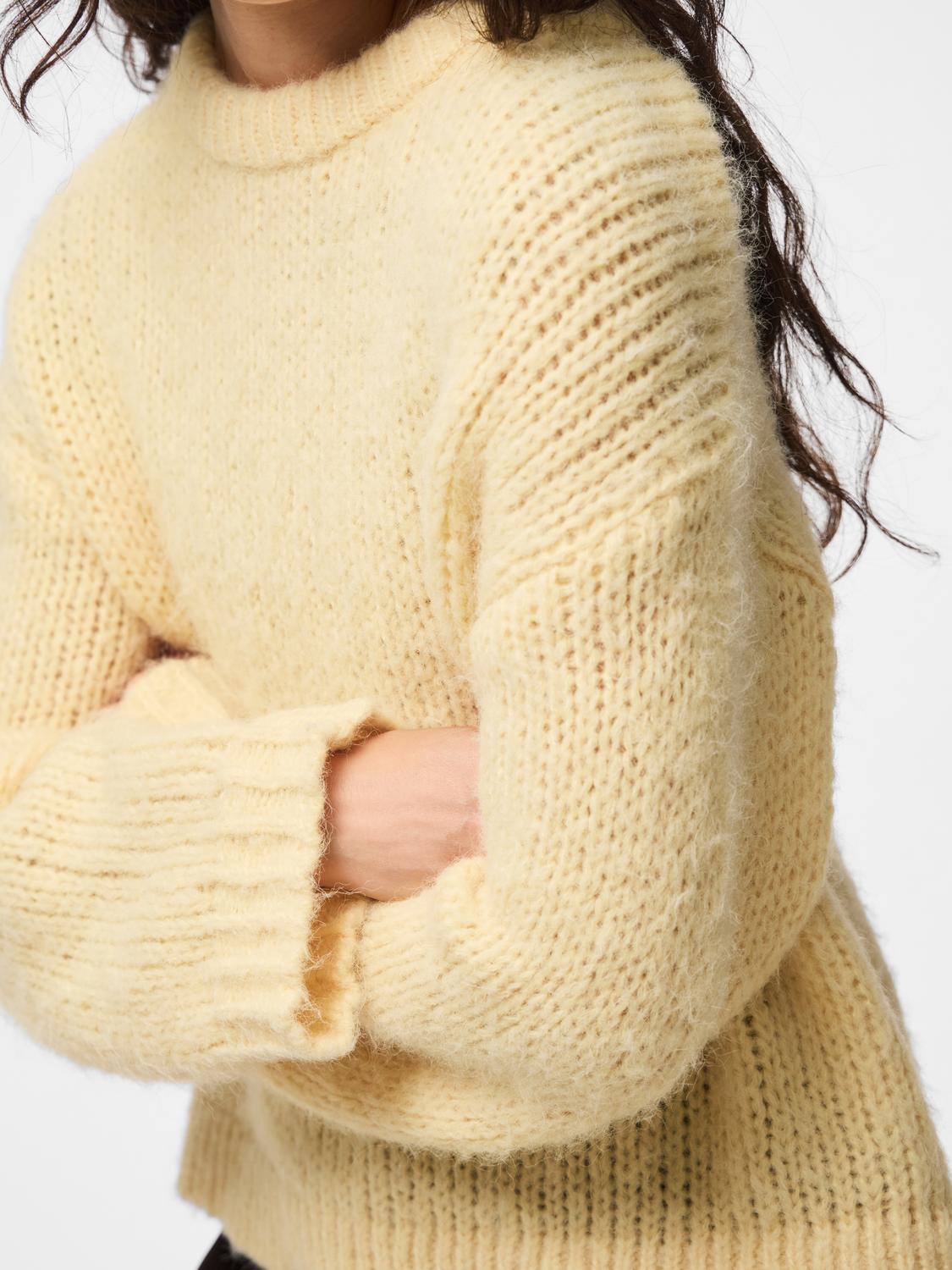 DORTHEA CHUNKY KNIT - FRENCH VANILLA MELANGE - Dinvintageshop