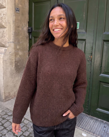 DORTHEA CHUNKY KNIT - HOT FUDGE MELANGE [AI]