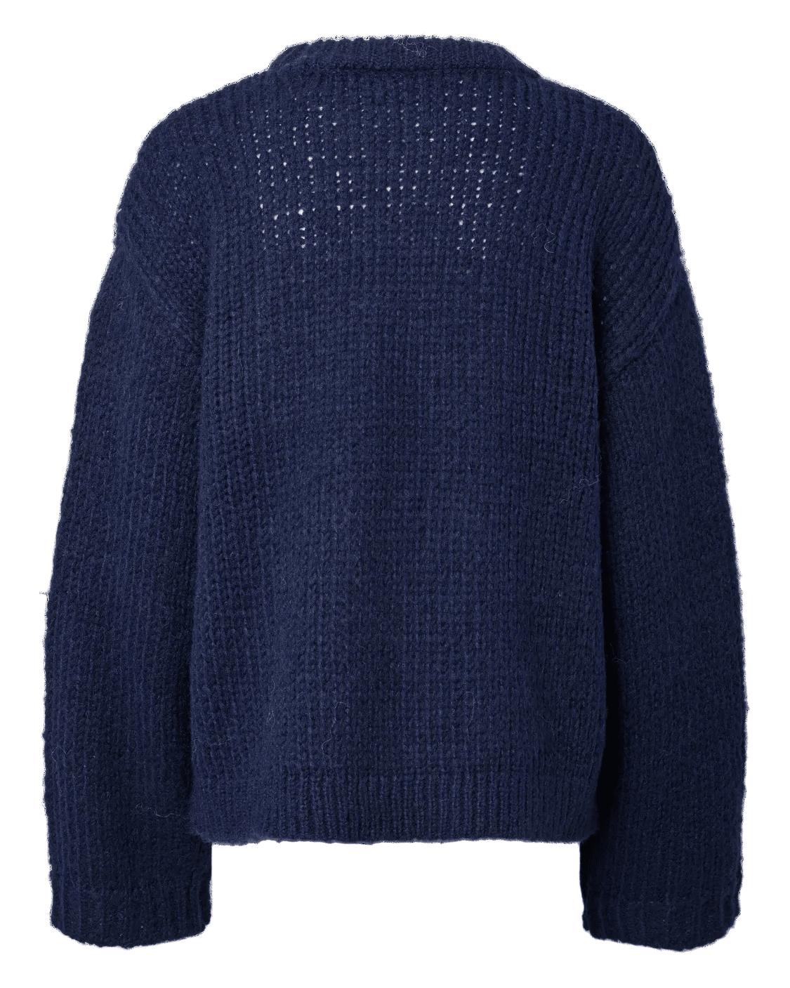 DORTHEA CHUNKY KNIT - MARITIME BLUE MELANGE