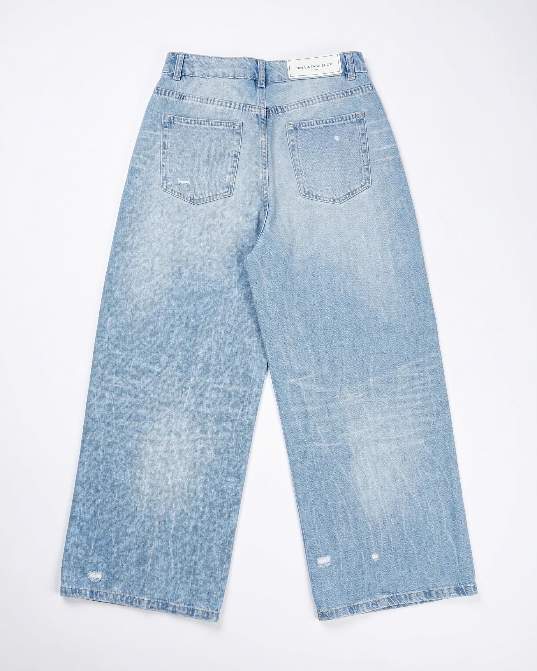 EMMA BAGGY JEANS - LIGHT BLUE RIPPED