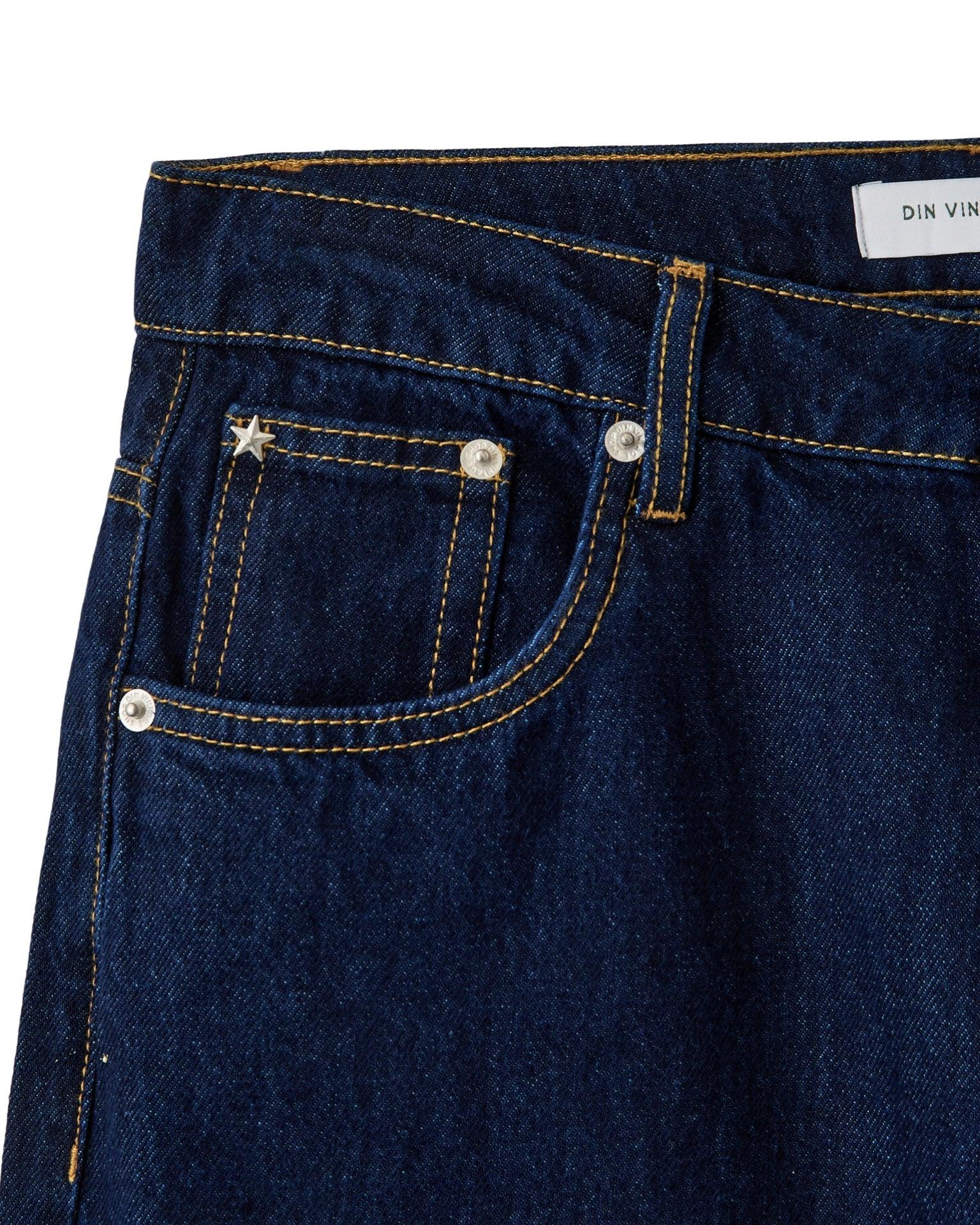 ESTHER JEANS - DARK BLUE - Dinvintageshop