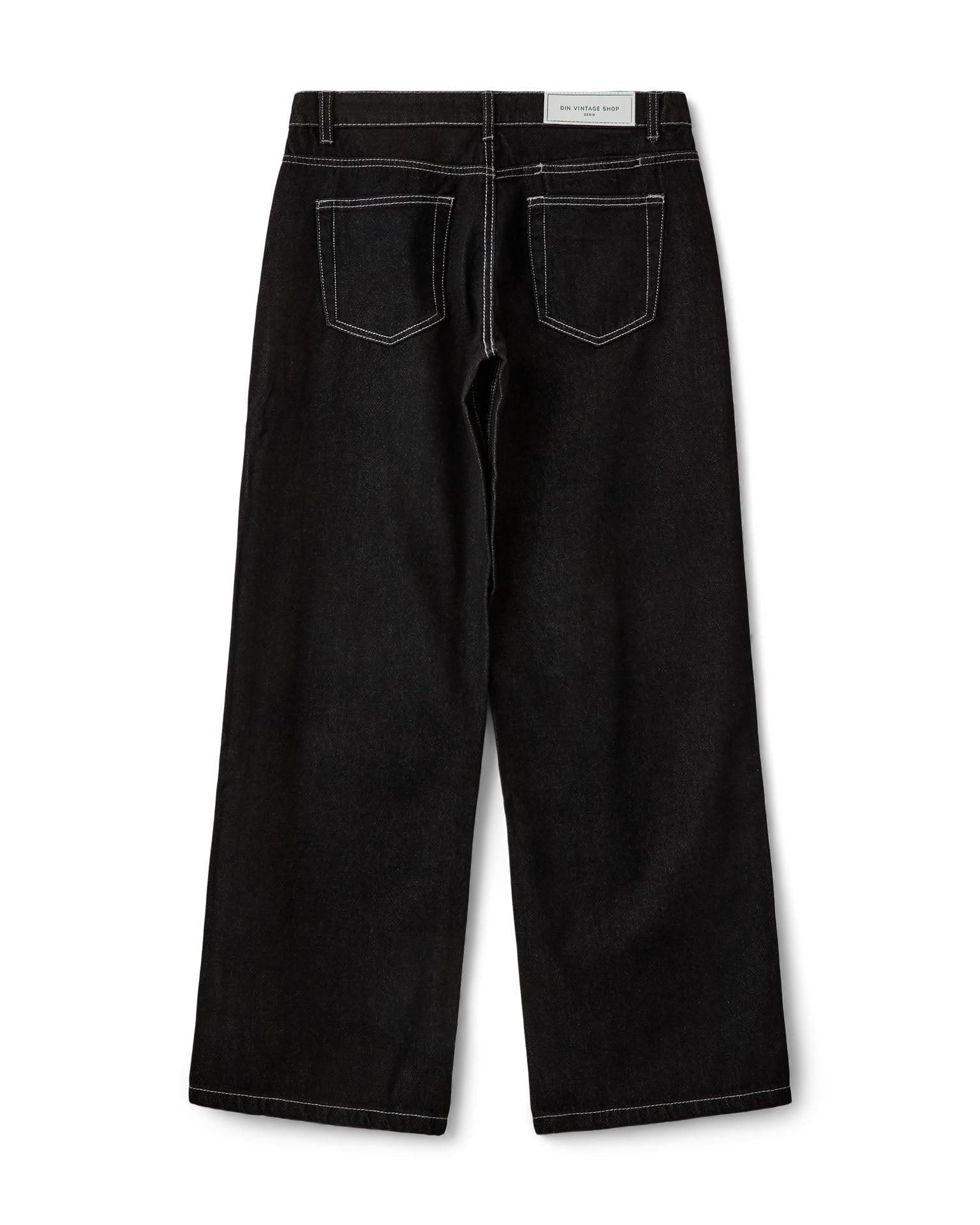 ESTHER JEANS - RAW BLACK - Dinvintageshop