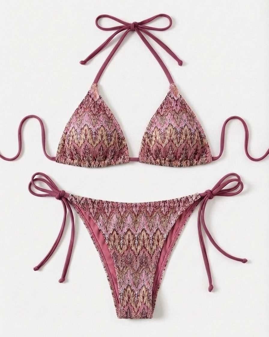 FILIPPA BIKINI SET - BERRY MIX - Dinvintageshop