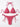 FILIPPA GLITTER BIKINI SET - PINK - Dinvintageshop