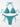 FILIPPA GLITTER BIKINI SET - TEAL - Dinvintageshop