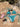 FILIPPA GLITTER BIKINI SET - TEAL - Dinvintageshop