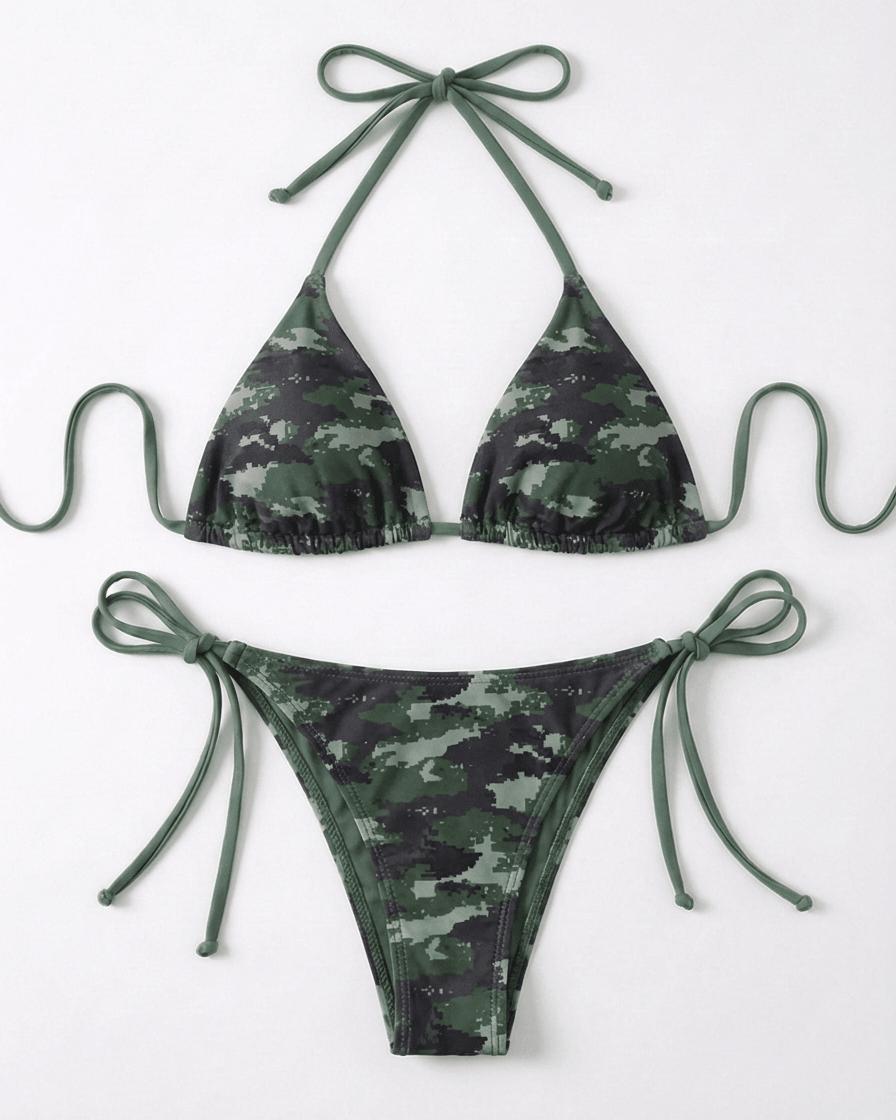 FILIPPA REVERSIBLE BIKINI SET - ARMY/CAMO