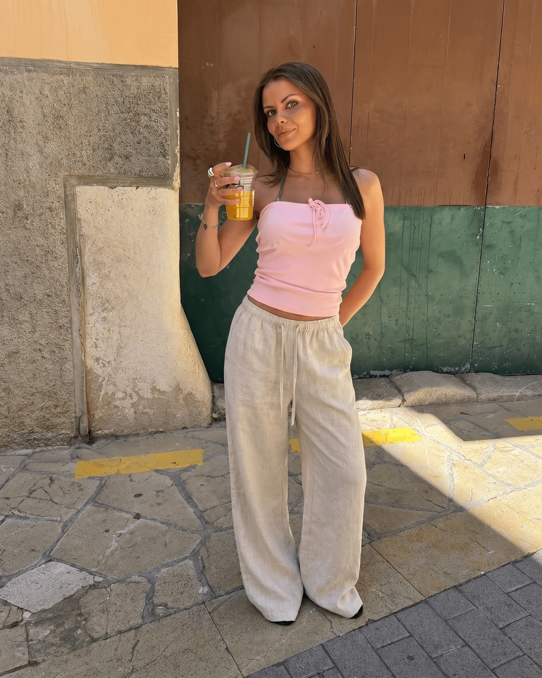 FLORA HØR - BUKSER - SAND - Dinvintageshop