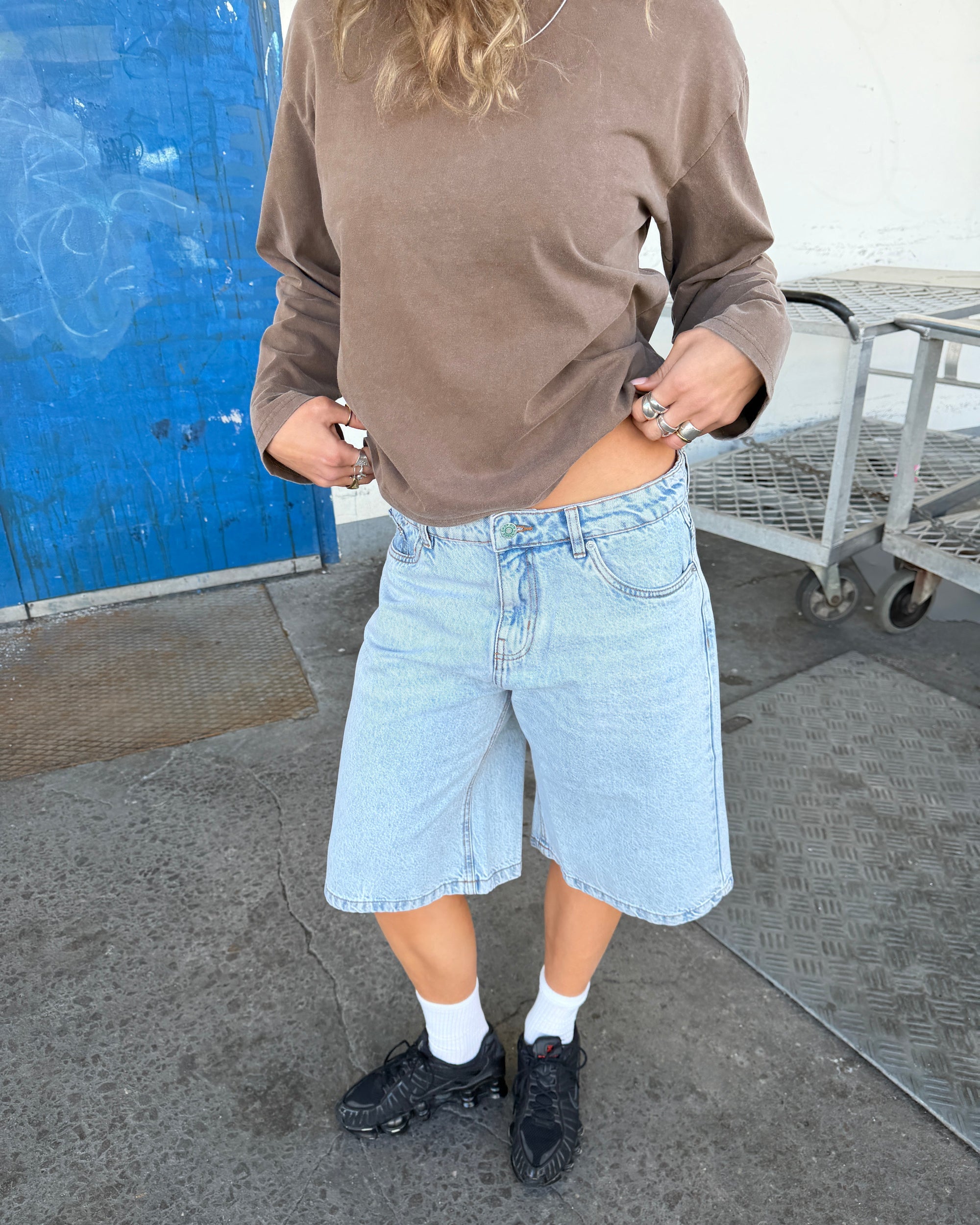 FRIDA JORTS - BRIGHT BLUE - Dinvintageshop