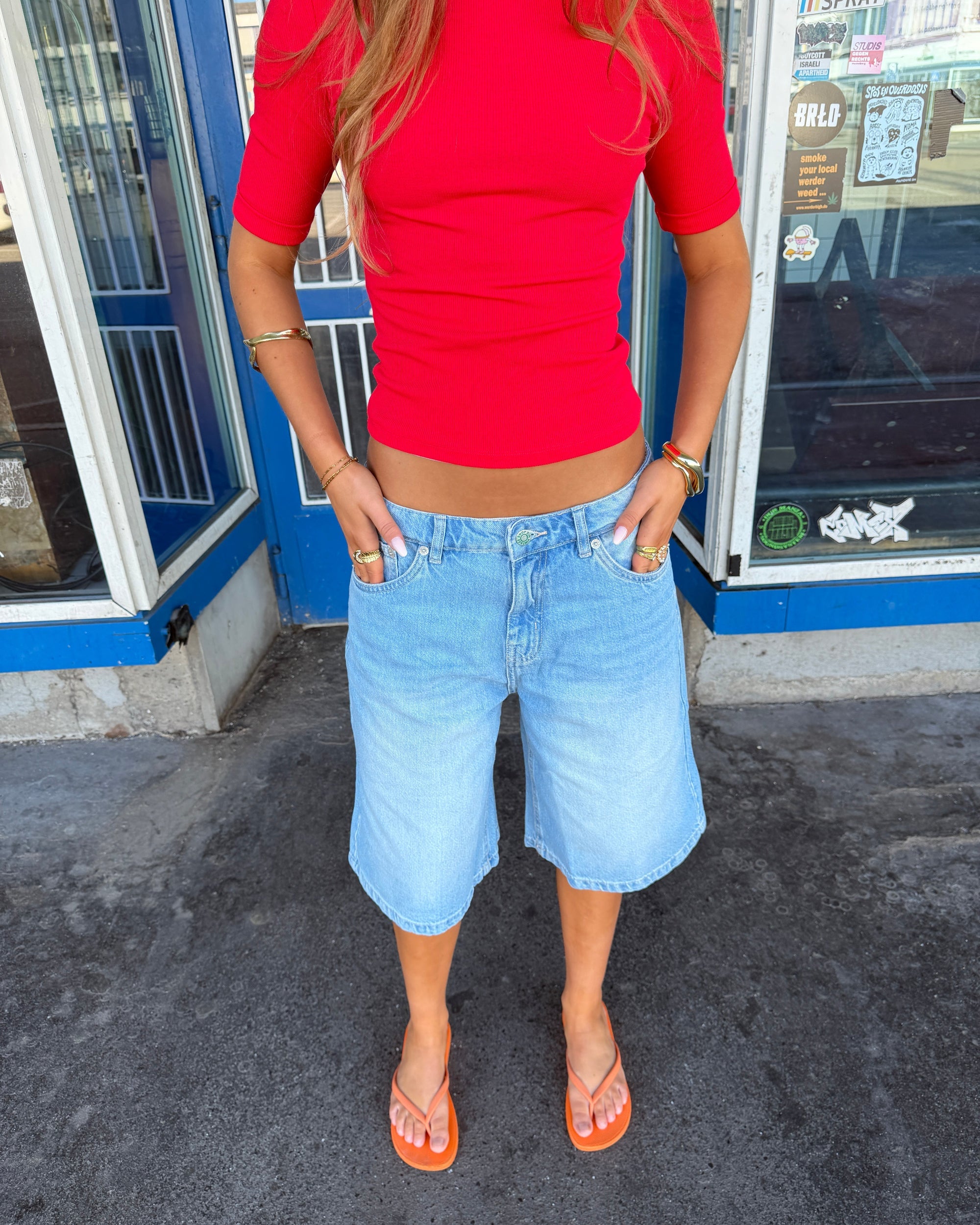 FRIDA JORTS - LIGHT BLUE - Dinvintageshop