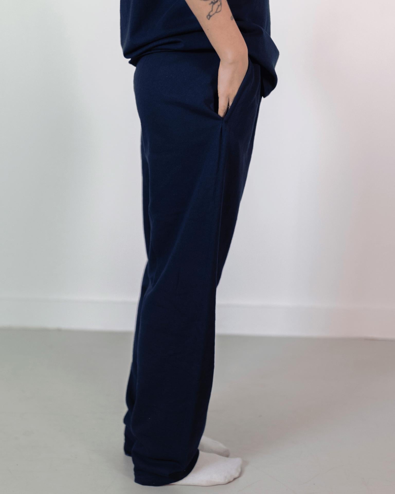 FRUIT SWEATPANTS U/ ELA - NAVY