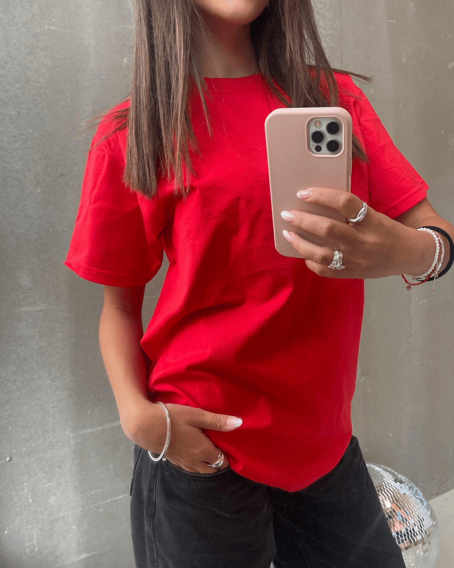 FRUIT T - SHIRT - RØD - Dinvintageshop