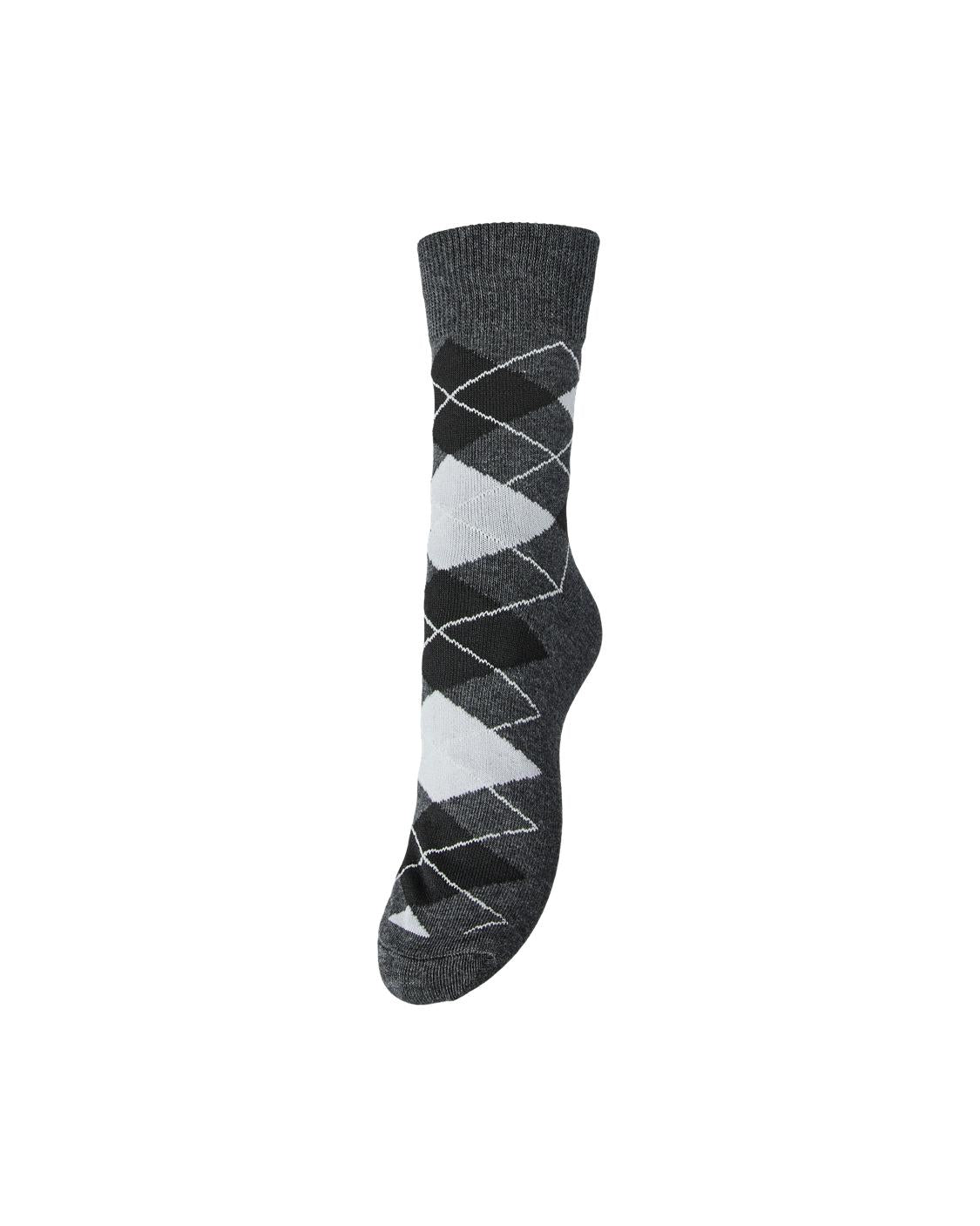 ALBA STRØMPER - DARK GREY MELANGE - Dinvintageshop