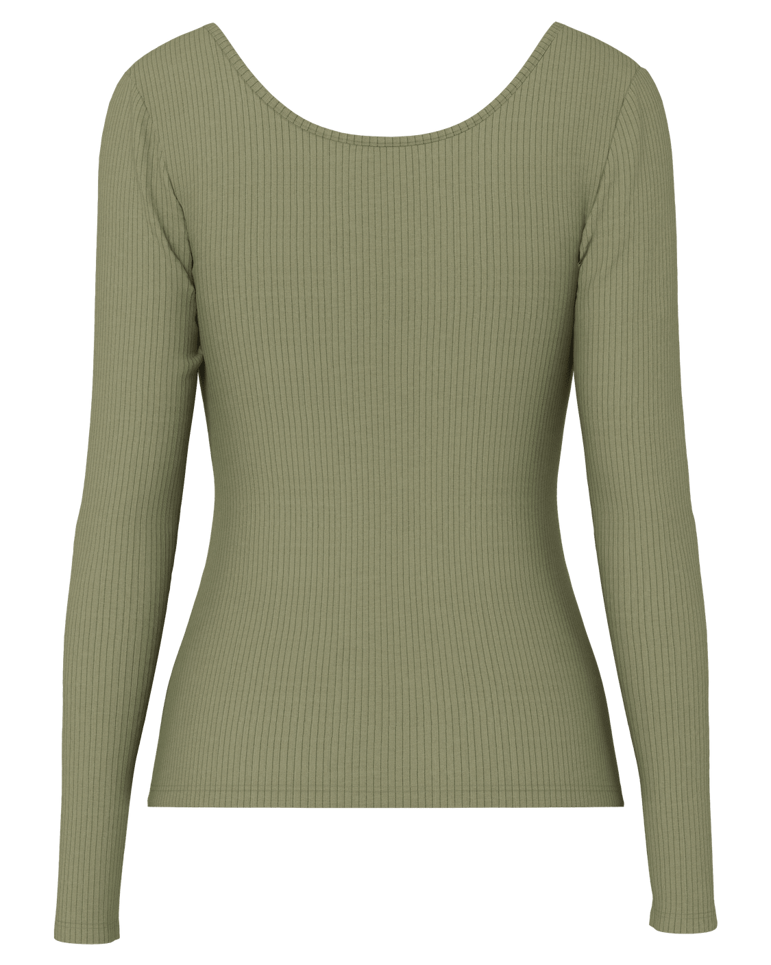KITTE LONG SLEEVE TOP - DEEP LICHEN GREEN