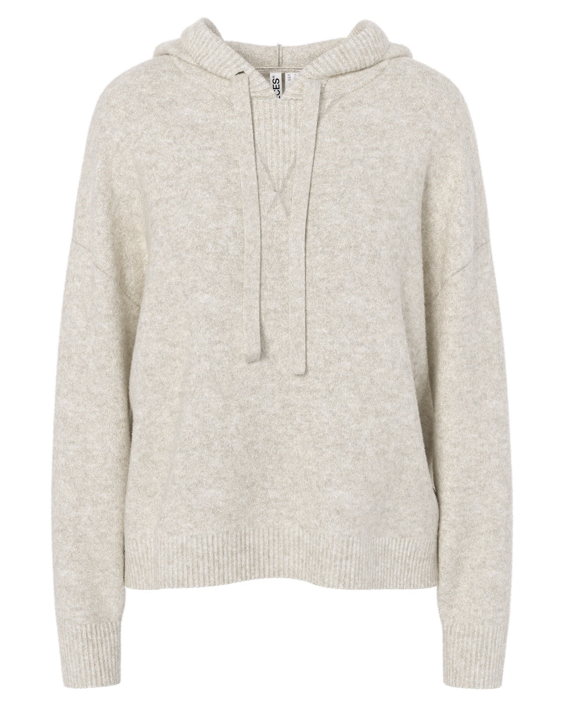MALOU KNIT HOODIE - BIRCH MELANGE