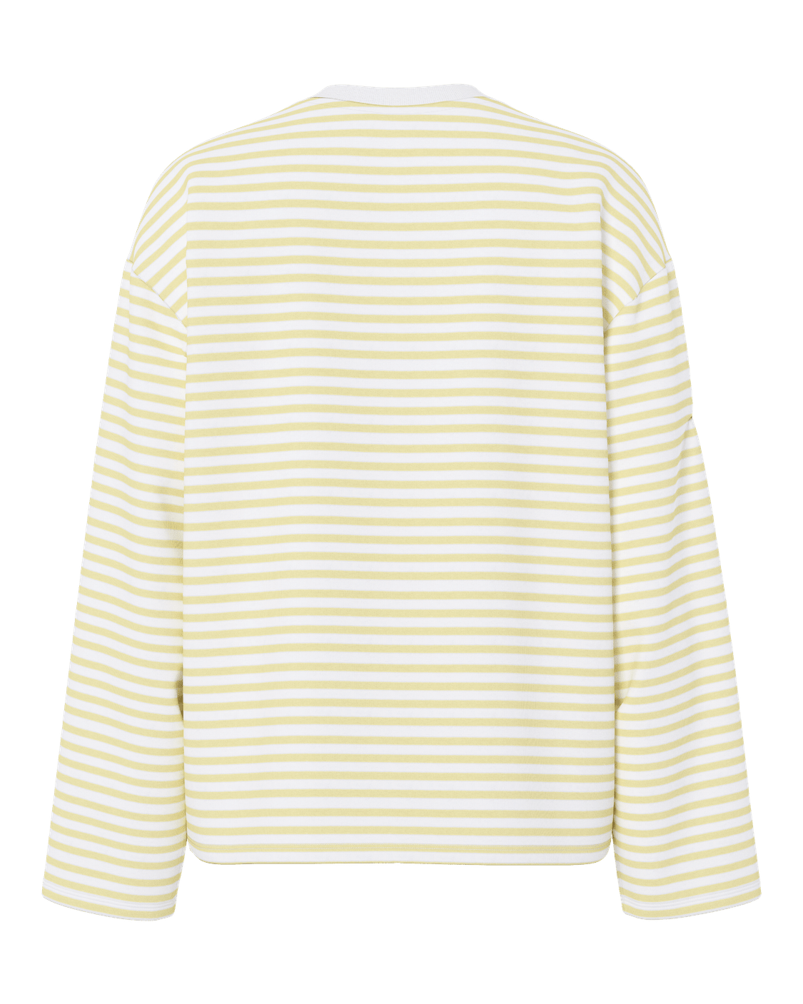 SADIE STRIPE TEE LS - BRIGHT WHITE/FRENCH VANILLA