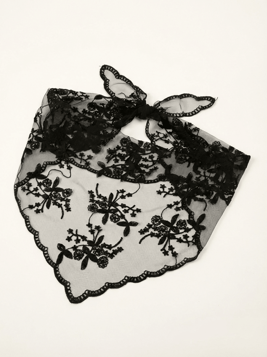 NILA HIP SCARF - BLACK