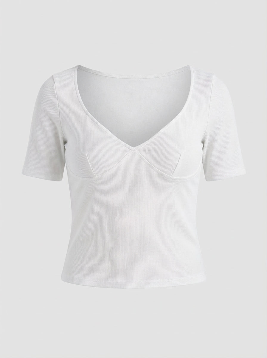 ELVIRA TOP - WHITE - Dinvintageshop