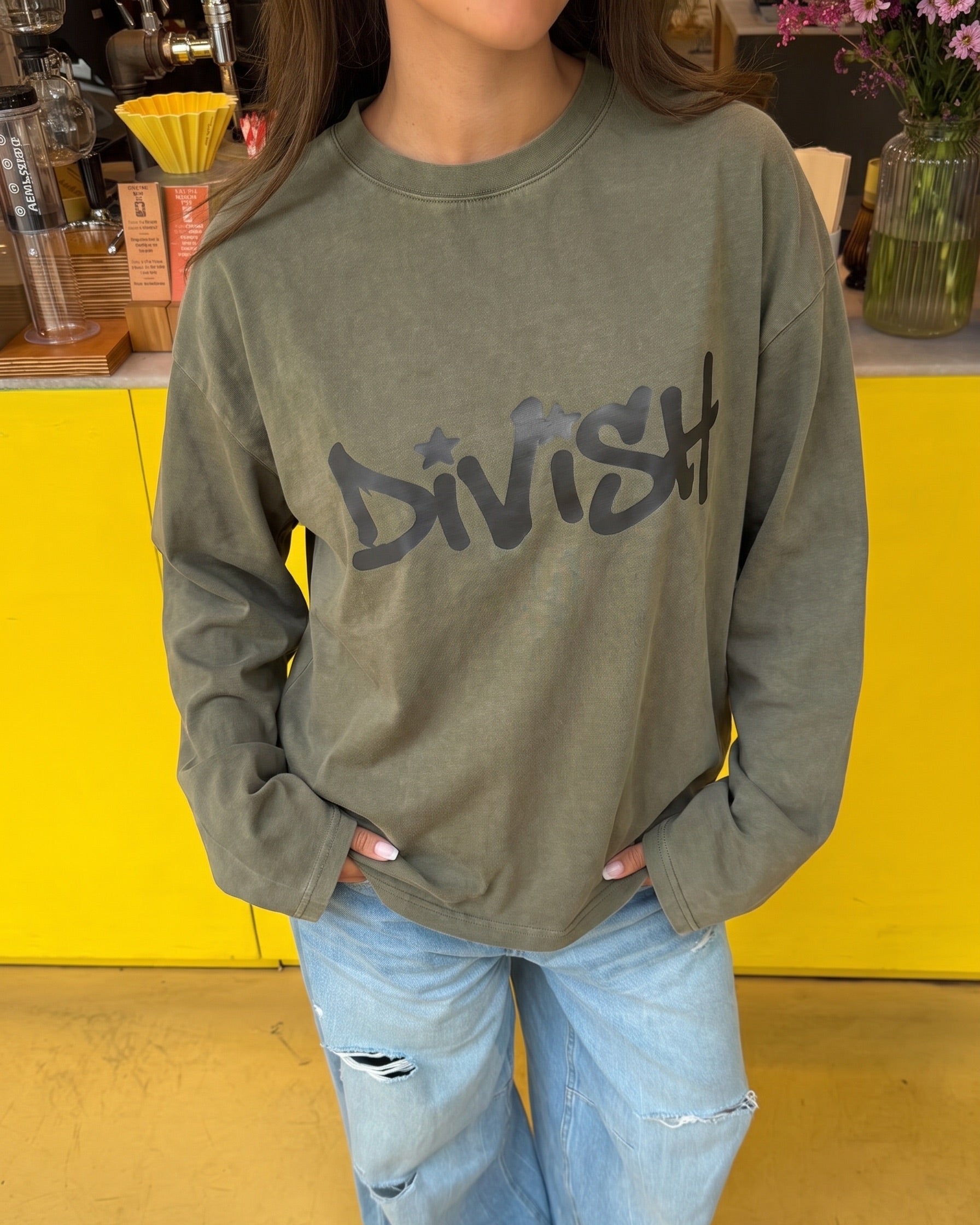DUA LONG-SLEEVE TEE - ARMY