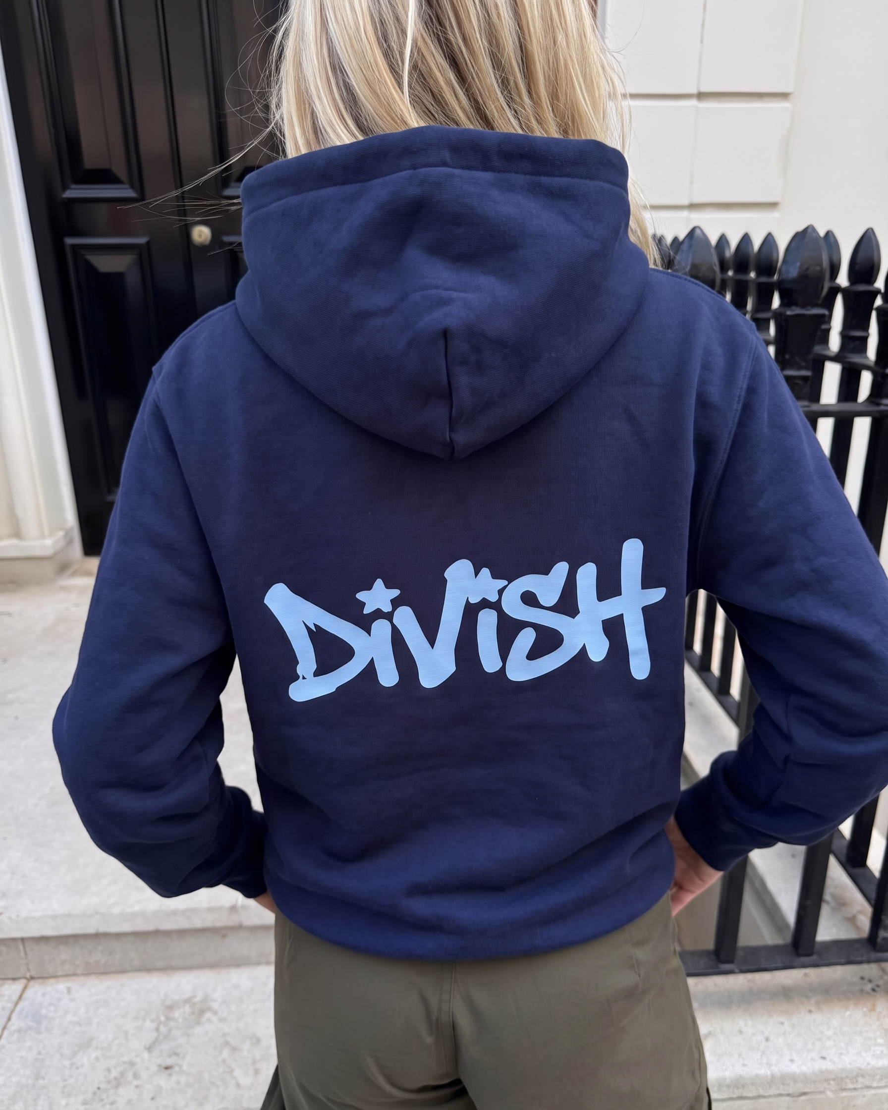 DUA HOODIE (back print) - LIGHT GREY