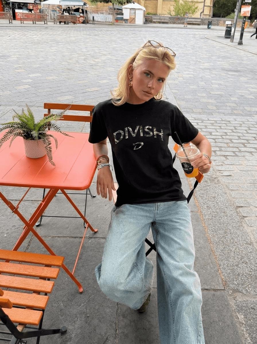 DICTE TEE - BLACK - Dinvintageshop