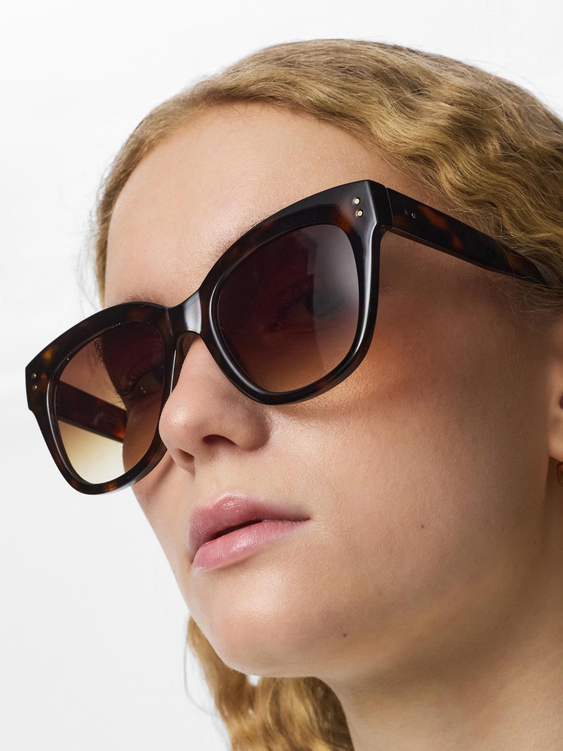 BELINA SUNGLASSES - BLACK TURTLE